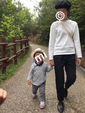 「NATURE（ナチュール）のアイテム」を使った、memeさん（レディース・159cm）の春コーディネート