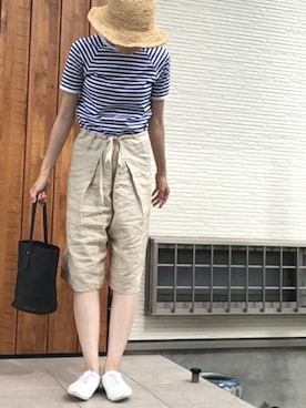 「Harriss（ハリス）のアイテム」を使った、memeさん（レディース・159cm）の夏コーディネート