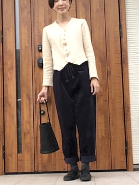 「ショート丈ジャケット」｜memeさん（レディース・159cm）の秋コーディネート