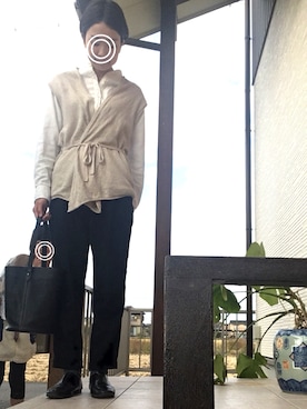 「NATURE（ナチュール）のアイテム」を使った、memeさん（レディース・159cm）の秋コーディネート