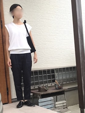 「TOUJOURS（トゥジュー）のアイテム」を使った、memeさん（レディース・159cm）の秋コーディネート