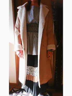 JILLSTUART(ジルスチュアート)の「マノンムートンリバーシブルコート ...