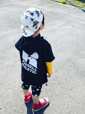 「アイラブCONVERSE」｜manaさん（キッズ・110cm）の夏コーディネート