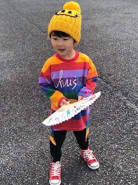 「アイラブCONVERSE」｜manaさん（キッズ・110cm）の秋コーディネート