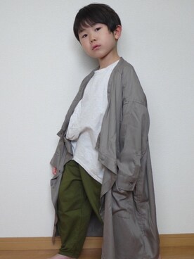 「おうちスタイル」｜「アイテム（ジャケット/アウター）」を使った、manaさん（キッズ・110cm）の春コーディネート