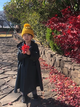「だぼだぼ」｜「アイテム（その他）」を使った、manaさん（キッズ・110cm）の秋コーディネート