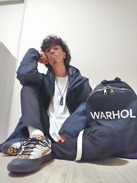 「ADPOSION（アドポーション）のアイテム（アクセサリー）」を使った、GAKU9さん（メンズ・174cm）の冬コーディネート