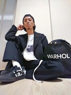 「niko and...（ニコアンド）のアイテム（ステンカラーコート）」を使った、GAKU9さん（メンズ・174cm）の春コーディネート
