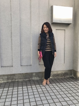 「vin(ヴィン)のアイテム」を使った、yasue_ohanaさん(レディース・160cm)の秋コーディネート