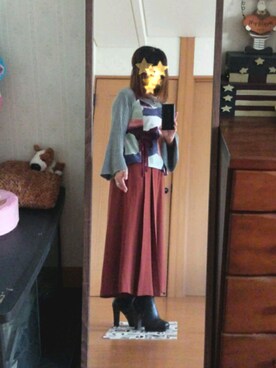 「ガウチョウパンツ」｜未来さん（レディース・147cm）の春コーディネート