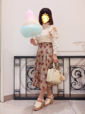 「ダズリン」｜「アイテム（その他）」を使った、未来さん（レディース・147cm）の春コーディネート