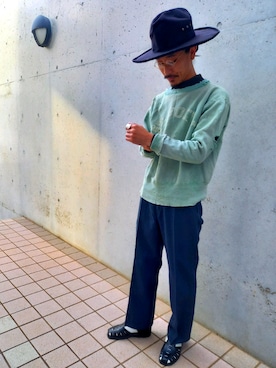 「無印良品」｜「アイテム（トップス）」を使った、RYUKI OMURAさん（メンズ・170cm）の冬コーディネート