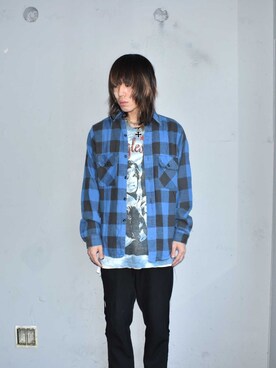 ヴィンテージ古着 80 S Fivebrother ブロックチェック ネルシャツを使ったメンズ人気ファッションコーディネート Wear ヴィンテージ古着 80 S Fivebrother ブロックチェック ネルシャツを使ったメンズ人気ファッションコーディネート Wear