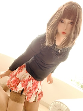 「GLAMOROUS JANE（グラマラスジェーン）のアイテム」を使った、Ramuneさん（レディース・167cm）の夏コーディネート