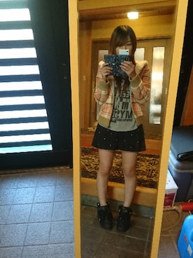 「SNIDEL（スナイデル）のアイテム（ブルゾン）」を使った、恵さん（レディース・153cm）の秋コーディネート