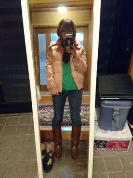 「Dip Drops（Dip Drops）のアイテム」を使った、恵さん（レディース・153cm）の冬コーディネート