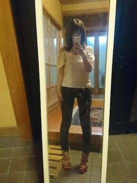 「ROYAL PARTY」｜「アイテム（Tシャツ/カットソー）」を使った、恵さん（レディース・153cm）の夏コーディネート