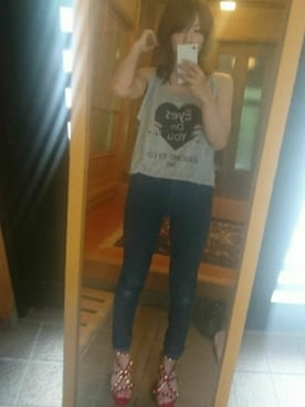 「ROYAL PARTY」｜「アイテム（Tシャツ/カットソー）」を使った、恵さん（レディース・153cm）の夏コーディネート