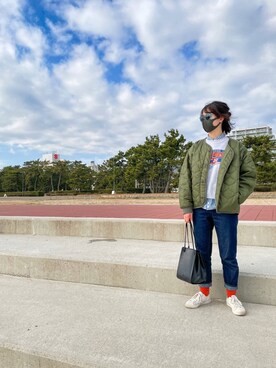 「marle（マルレ）のアイテム」を使った、楓さん（レディース・160cm）の冬コーディネート