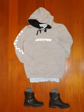 「NEXHYPE（ネックスハイプ）のアイテム」を使った、CAMILAさん（レディース・154cm）の秋コーディネート