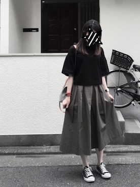 「NINE（ナイン）のアイテム（アクセサリー）」を使った、Celia*さん（レディース・168cm）の夏コーディネート