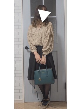 「Daniel Wellington（ダニエルウェリントン）の【Daniel Wellington】レザーバンド３６ＭＭ（アナログ腕時計）」を使った、🐰さん（レディース・155cm）の春コーディネート