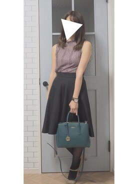 「Daniel Wellington（ダニエルウェリントン）の【Daniel Wellington】レザーバンド３６ＭＭ（アナログ腕時計）」を使った、🐰さん（レディース・155cm）の夏コーディネート