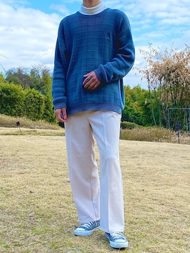 「アイテム（ニット/セーター）」を使った、smdk07さん（メンズ・172cm）の冬コーディネート