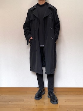 「ロングコート×スキニー」｜smdk07さん（メンズ・172cm）の春コーディネート