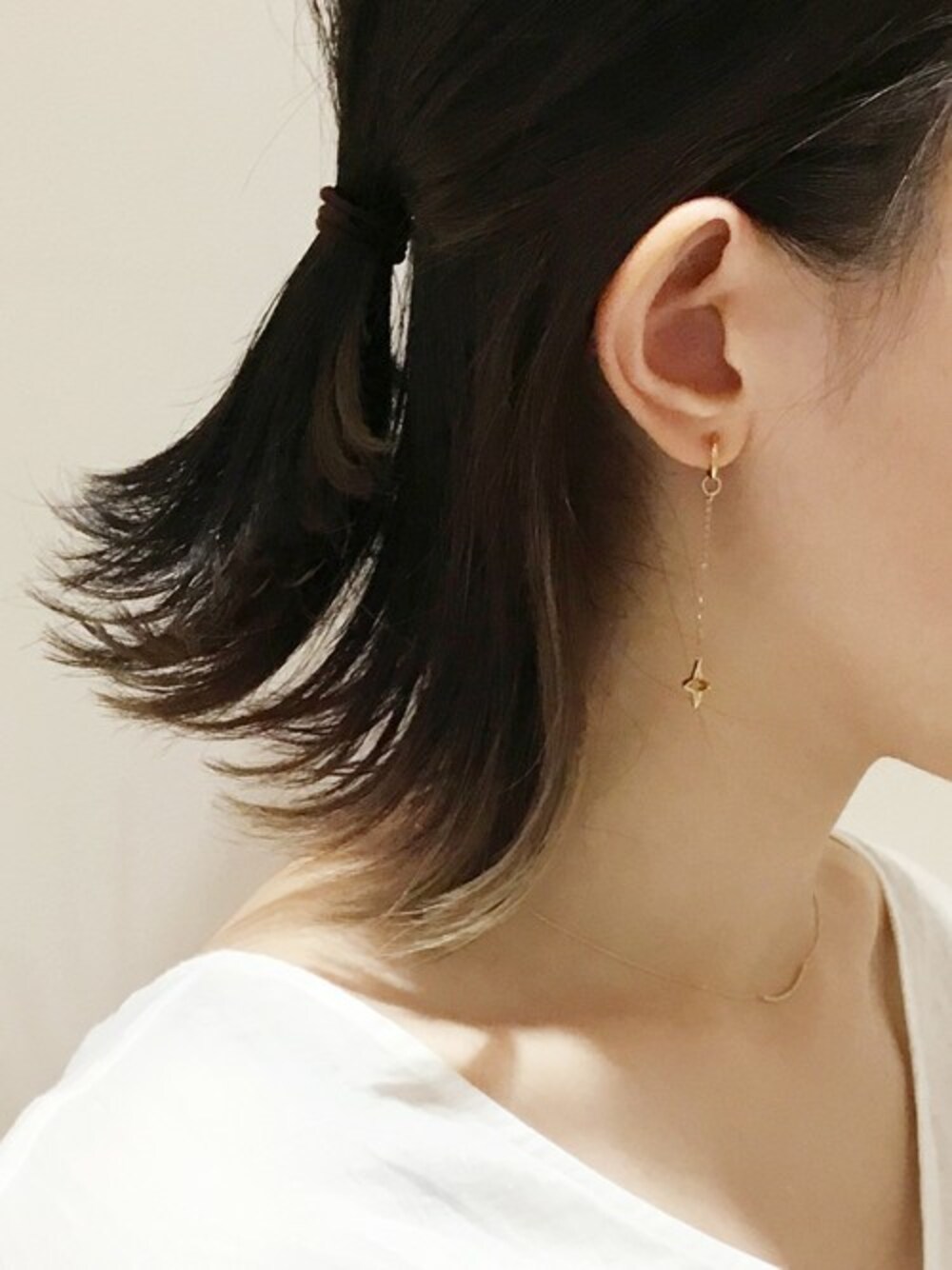ete（エテ）の「○イヤリング スター ロングタイプ（イヤリング