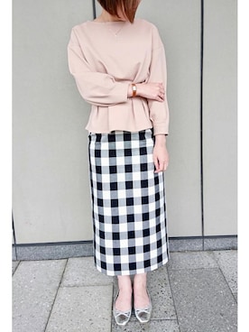 「ete bijoux（エテビジュー）のアイテム」を使った、eteさん（レディース・160cm）の春コーディネート