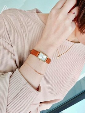 「ete bijoux（エテビジュー）のアイテム」を使った、eteさん（レディース・160cm）の春コーディネート