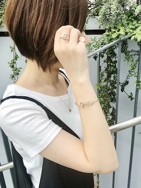 K10YG ラブラドライト ネックレス「レイヤー」を使った人気 K10YG ラブラドライト ネックレス「レイヤー」を使った人気