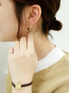 「ete bijoux（エテビジュー）のアイテム」を使った、eteさん（レディース・160cm）の秋コーディネート