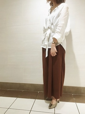 「ete bijoux（エテビジュー）のアイテム」を使った、eteさん（レディース・160cm）の秋コーディネート