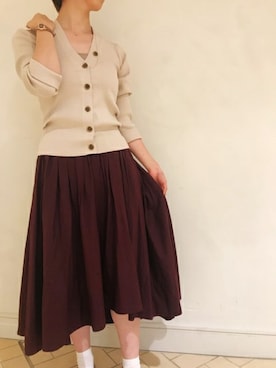 「ete bijoux（エテビジュー）のアイテム」を使った、eteさん（レディース・160cm）の秋コーディネート