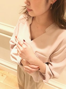 「ete bijoux（エテビジュー）のアイテム」を使った、eteさん（レディース・160cm）の秋コーディネート