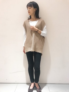 「ete bijoux（エテビジュー）のアイテム」を使った、eteさん（レディース・160cm）の秋コーディネート