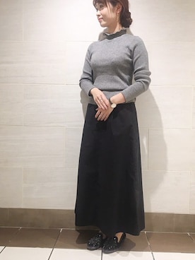 「ete bijoux（エテビジュー）のアイテム」を使った、eteさん（レディース・160cm）の秋コーディネート