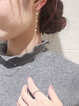 「ete bijoux（エテビジュー）のアイテム」を使った、eteさん（レディース・160cm）の秋コーディネート