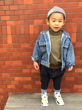 FUJIfamさん（キッズ・90cm）の冬コーディネート