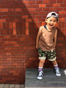 FUJIfamさん（キッズ・90cm）の夏コーディネート