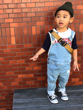 FUJIfamさん（キッズ・90cm）の秋コーディネート