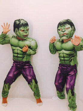 「H&M（エイチ・アンド・エム）のアイテム（その他）」を使った、FUJIfamさん（キッズ・90cm）の秋コーディネート
