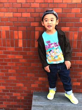 FUJIfamさん（キッズ・100cm）の春コーディネート