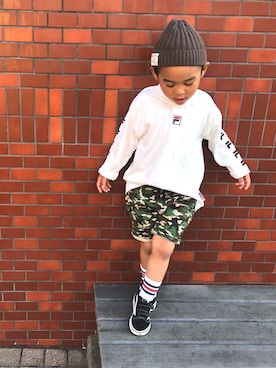 FUJIfamさん（キッズ・100cm）の春コーディネート