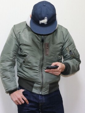 Buzz Rickson S バズリクソンズ のma 1を使った人気ファッションコーディネート Wear