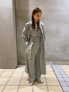 「ARRUM（アールム）のアイテム（サンダル）」を使った、HIROYOさん（レディース・158cm）の冬コーディネート