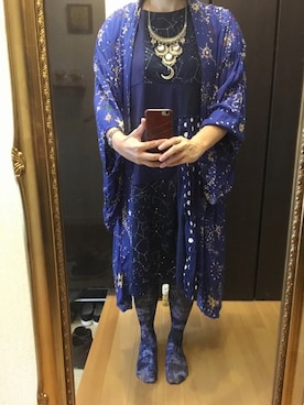 「チャイハネ（チャイハネ）のアイテム（カーディガン/ボレロ）」を使った、Tremoloさん（レディース・156cm）の春コーディネート