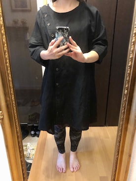 「ALGONQUINS（アルゴンキン）のアイテム（レッグウェア）」を使った、Tremoloさん（レディース・156cm）の夏コーディネート